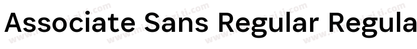 Associate Sans Regular Regular字体转换
